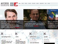 Tablet Screenshot of accesseurope.org